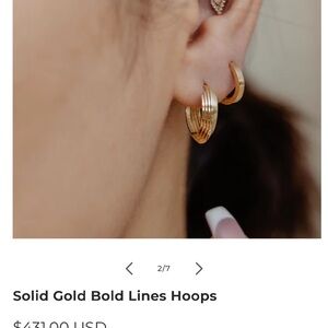 Gold Hoop Earrings
